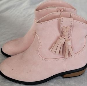 Girls 10 Cat and Jack cowgirl boots pink